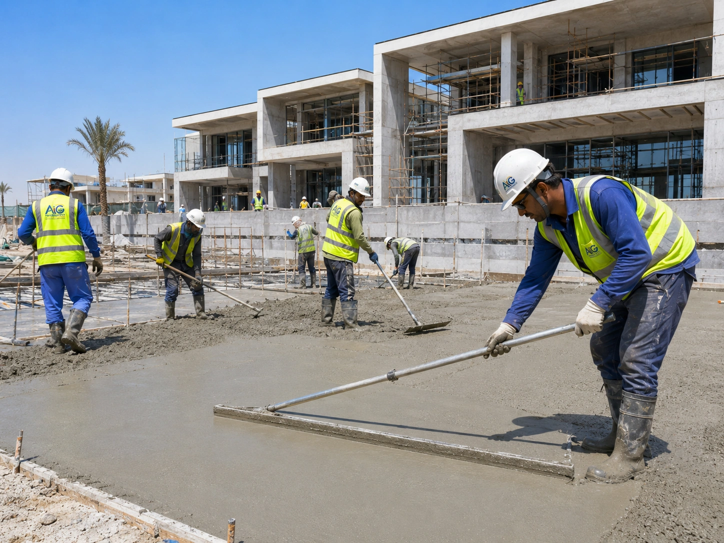 Smooth Concrete Columns